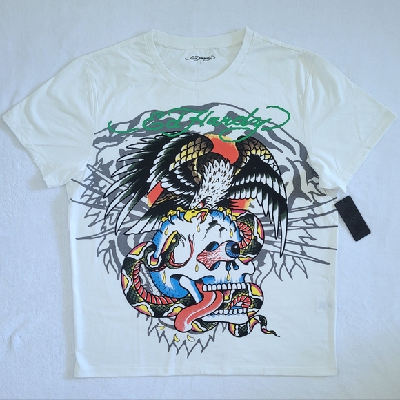 Ed Hardy Skull💀, Eagle🦅 and Snake🐍 Graphic Tee👕  - NWT - Picture 11 of 14